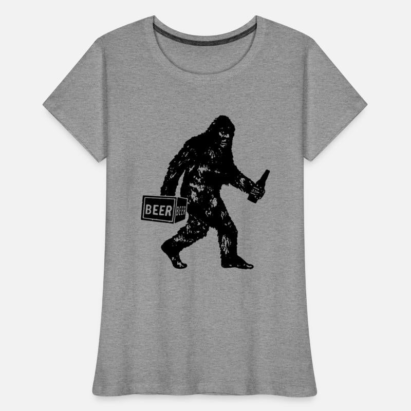 Bigfoot T Shirt Bigfoot Drinking Beer Shirt Funny