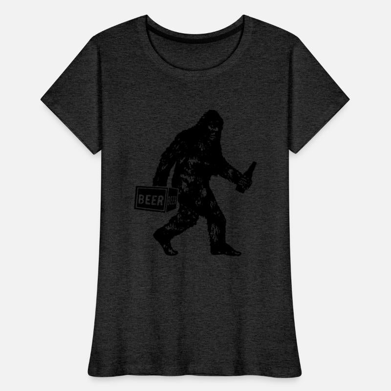 Bigfoot T Shirt Bigfoot Drinking Beer Shirt Funny