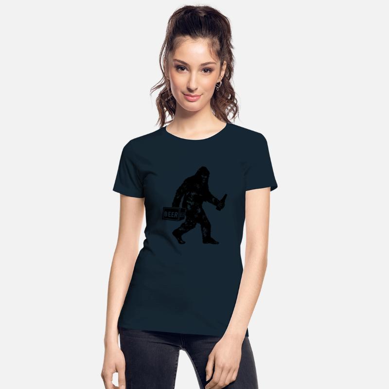 Bigfoot T Shirt Bigfoot Drinking Beer Shirt Funny