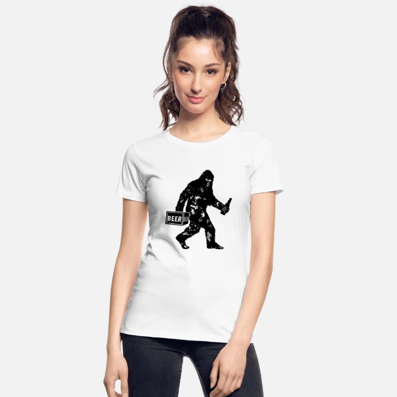 Bigfoot T Shirt Bigfoot Drinking Beer Shirt Funny