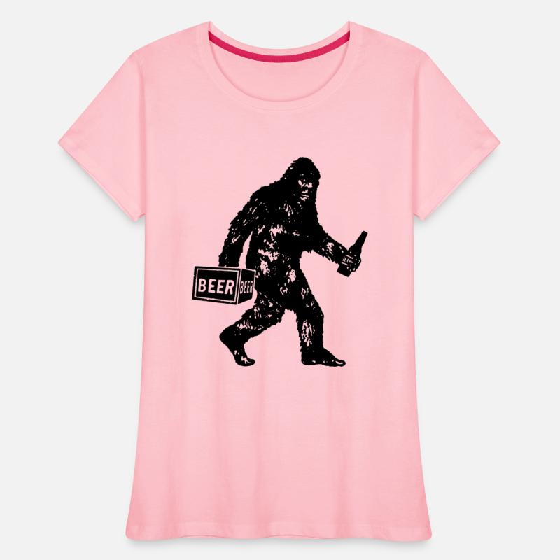 Bigfoot T Shirt Bigfoot Drinking Beer Shirt Funny