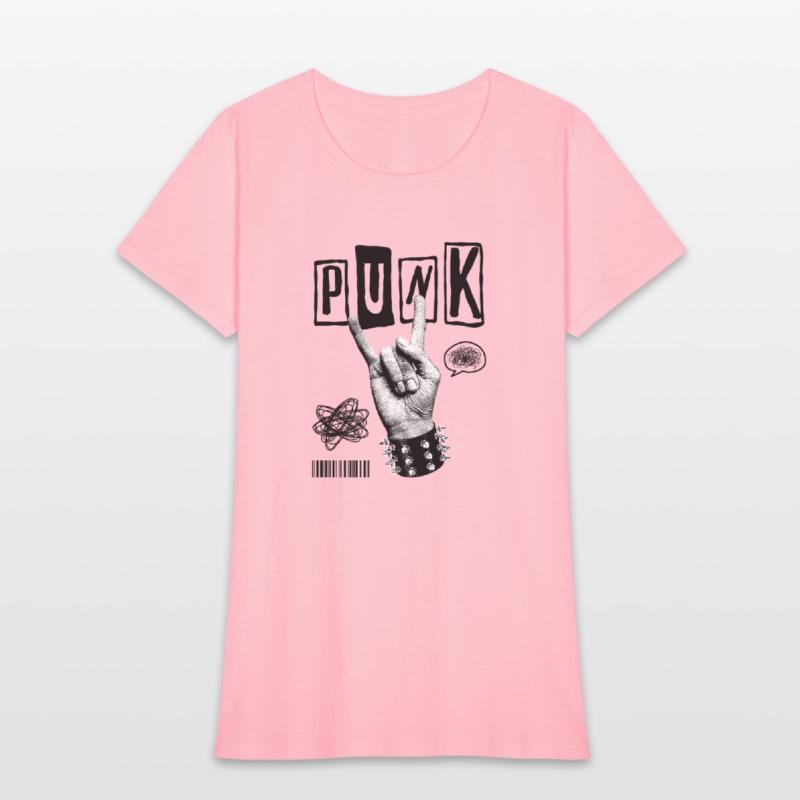 Black Punk Rock Streetwear T-Shirt – Vintage Hand