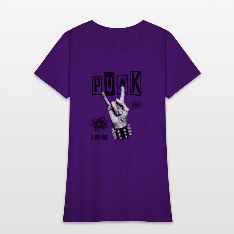Black Punk Rock Streetwear T-Shirt – Vintage Hand