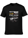 Best Pilot in the Galaxy Black T-Shirt