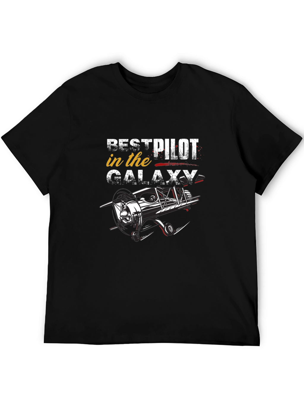Best Pilot in the Galaxy Black T-Shirt