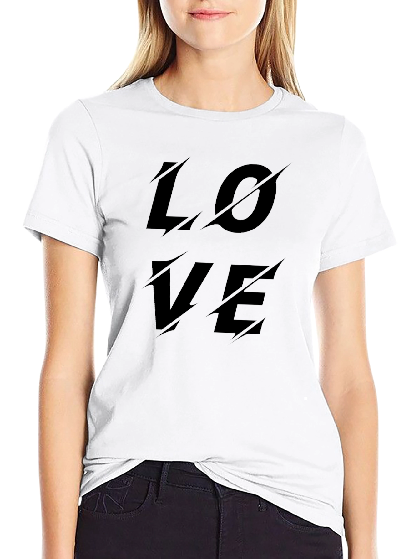 Edgy LOVE Graphic Tee - Modern Stylish Design
