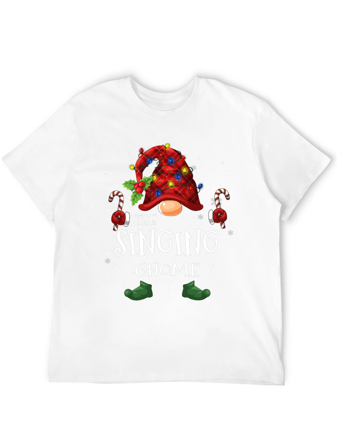 Singing Gnome Christmas T-Shirt