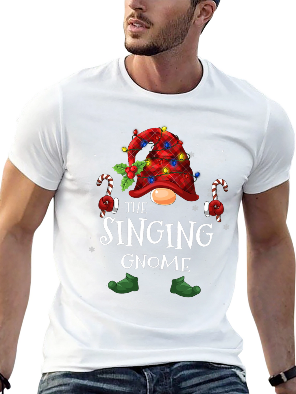 Singing Gnome Christmas T-Shirt