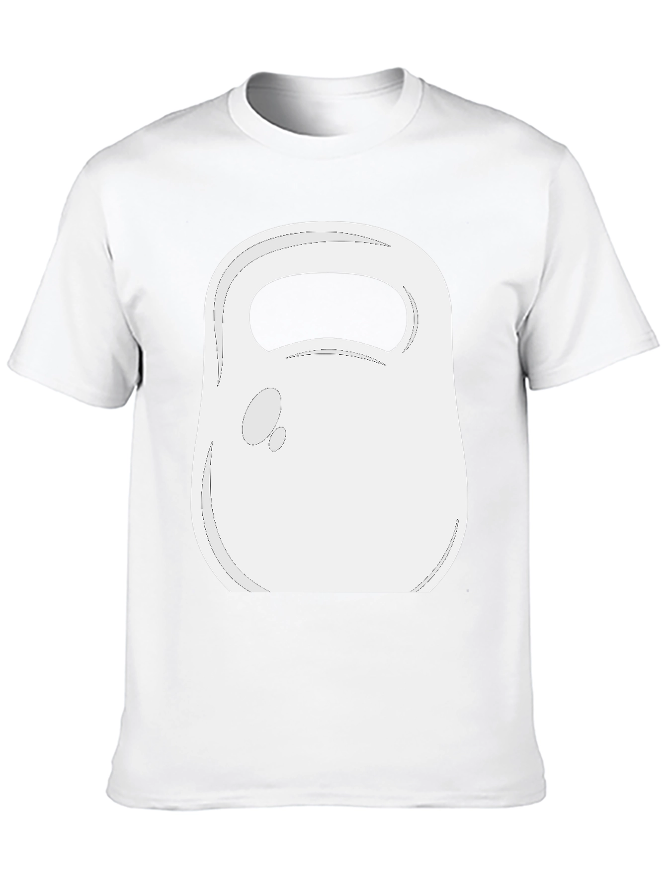 Kettlebell Graphic Tee - Black Cotton Gym Shirt