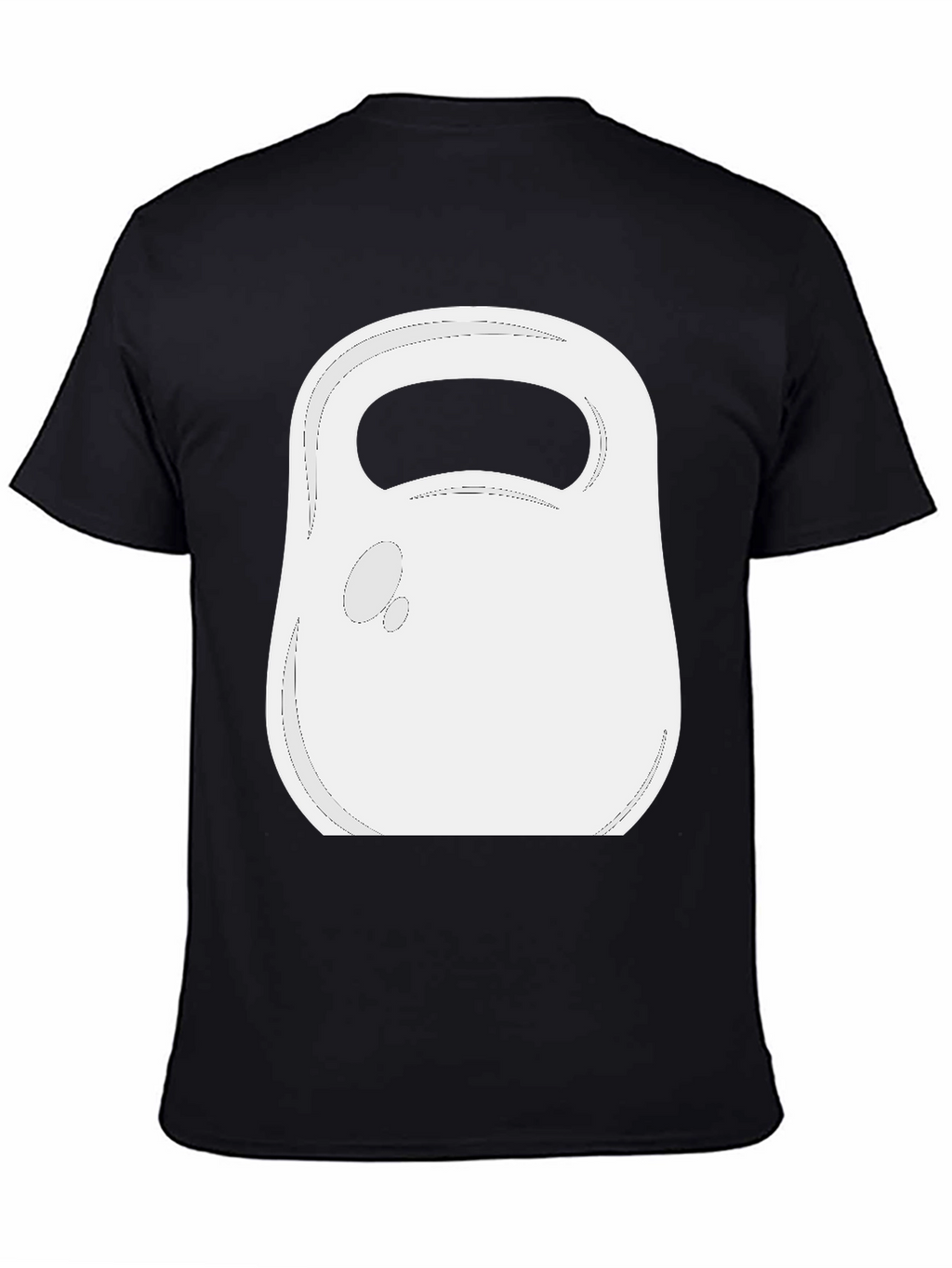 Kettlebell Graphic Tee - Black Cotton Gym Shirt