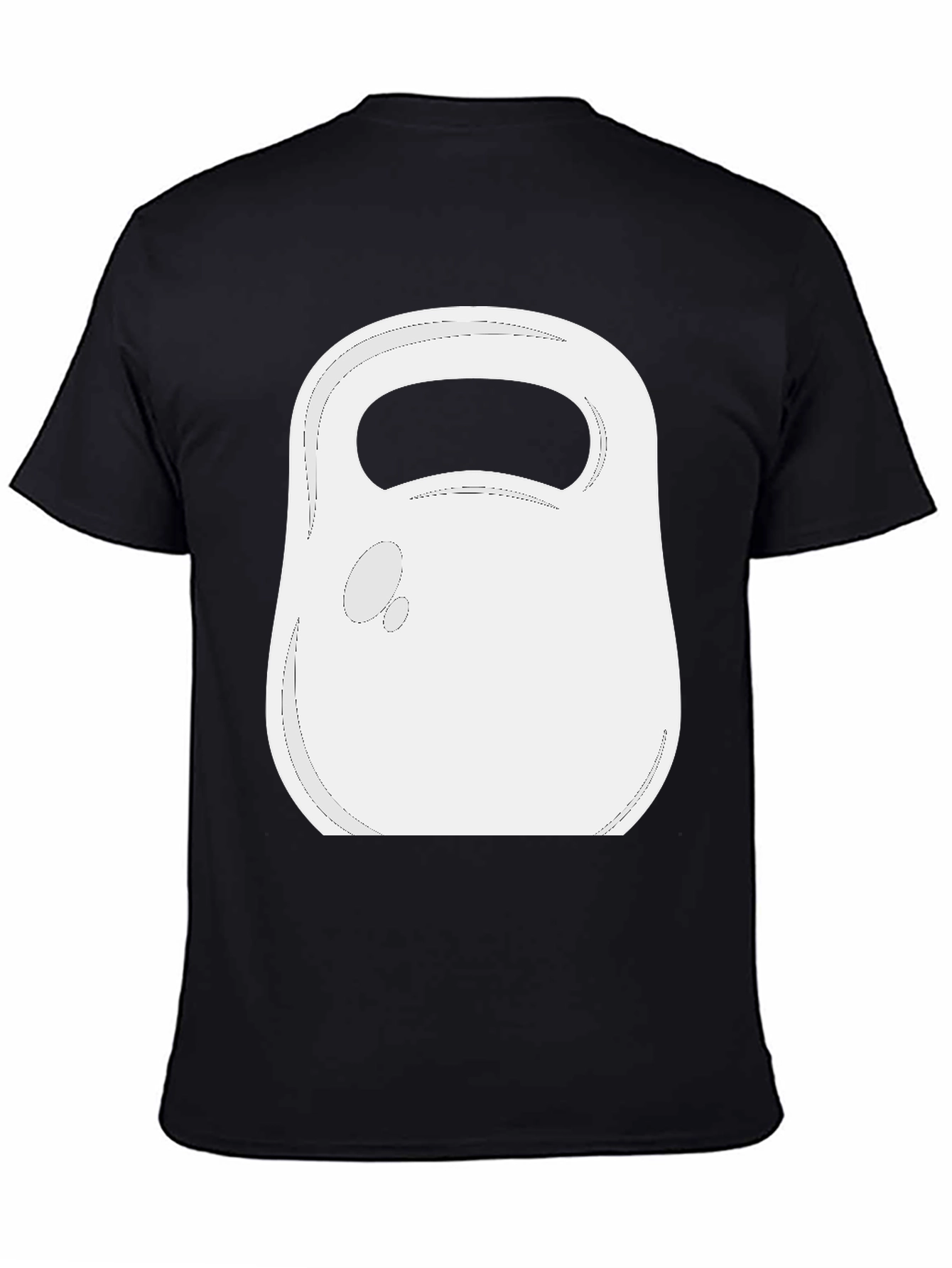 Kettlebell Graphic Tee - Black Cotton Gym Shirt
