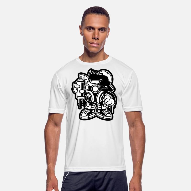 Bombe Graffiti Spray Painting Cartoon Character