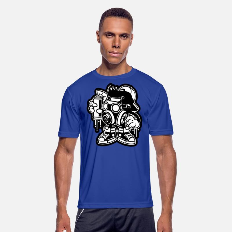 Bombe Graffiti Spray Painting Cartoon Character