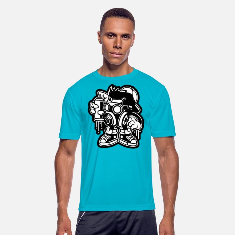 Bombe Graffiti Spray Painting Cartoon Character