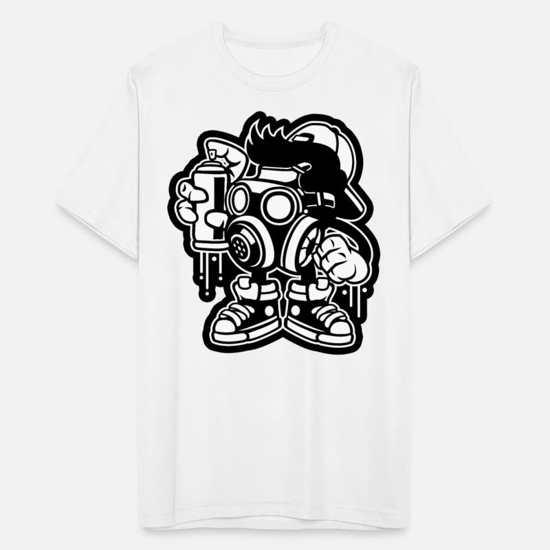 Bombe Graffiti Spray Painting Cartoon Character