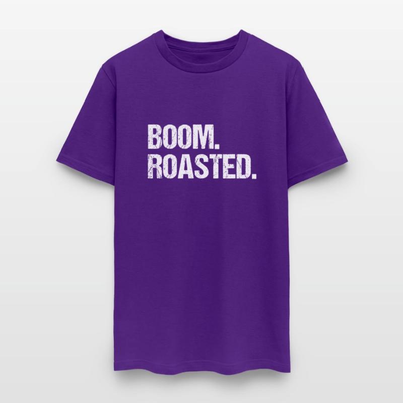 Boom Roasted Distressed Saying
