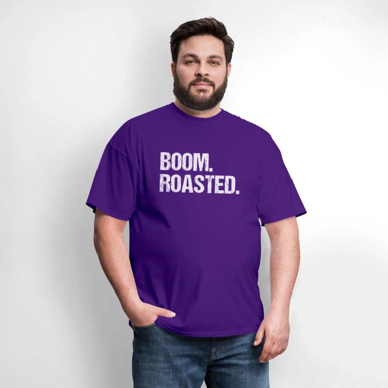 Boom Roasted Distressed Saying