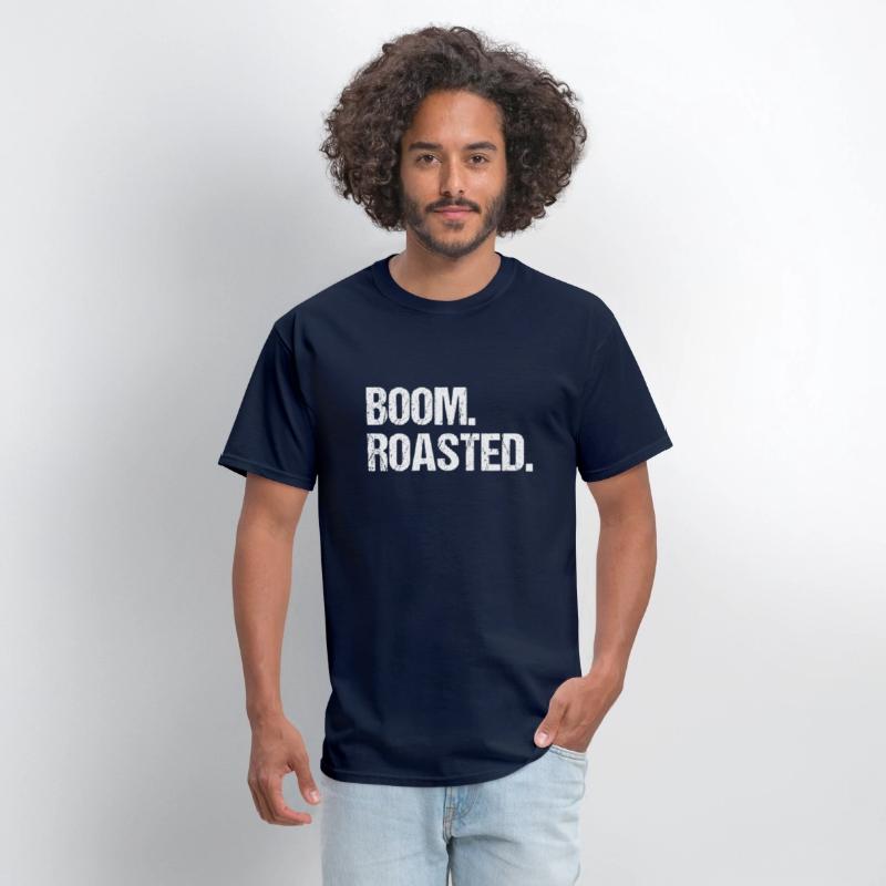 Boom Roasted Distressed Saying
