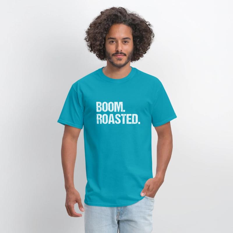 Boom Roasted Distressed Saying