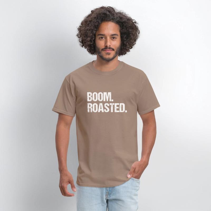 Boom Roasted Distressed Saying