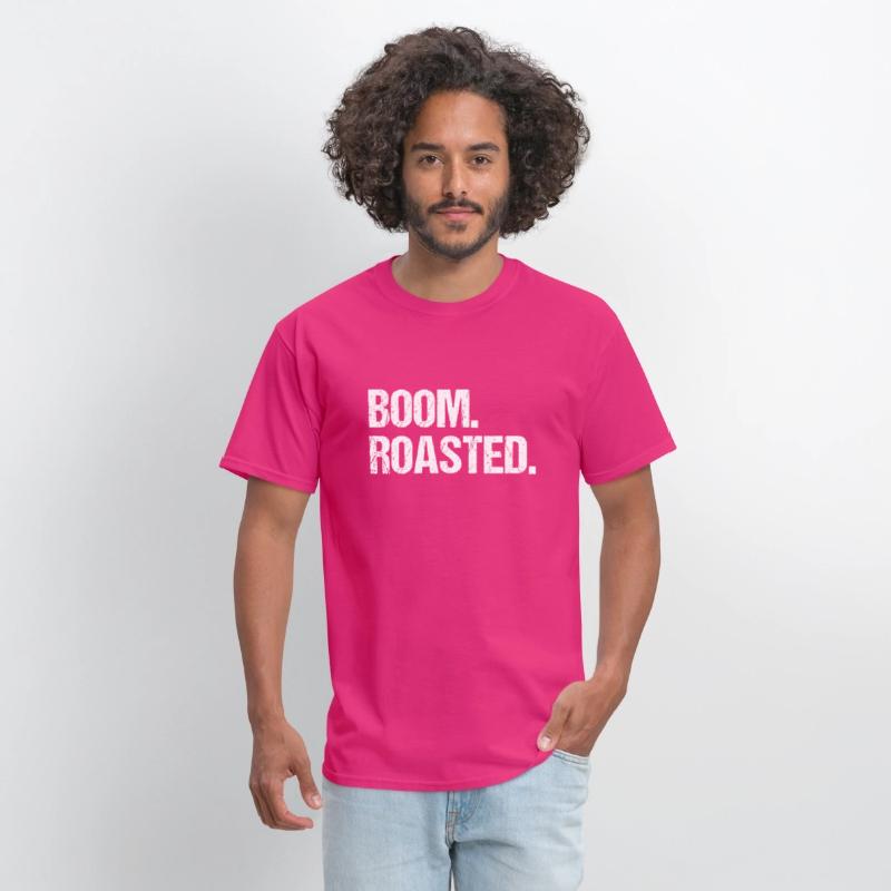 Boom Roasted Distressed Saying