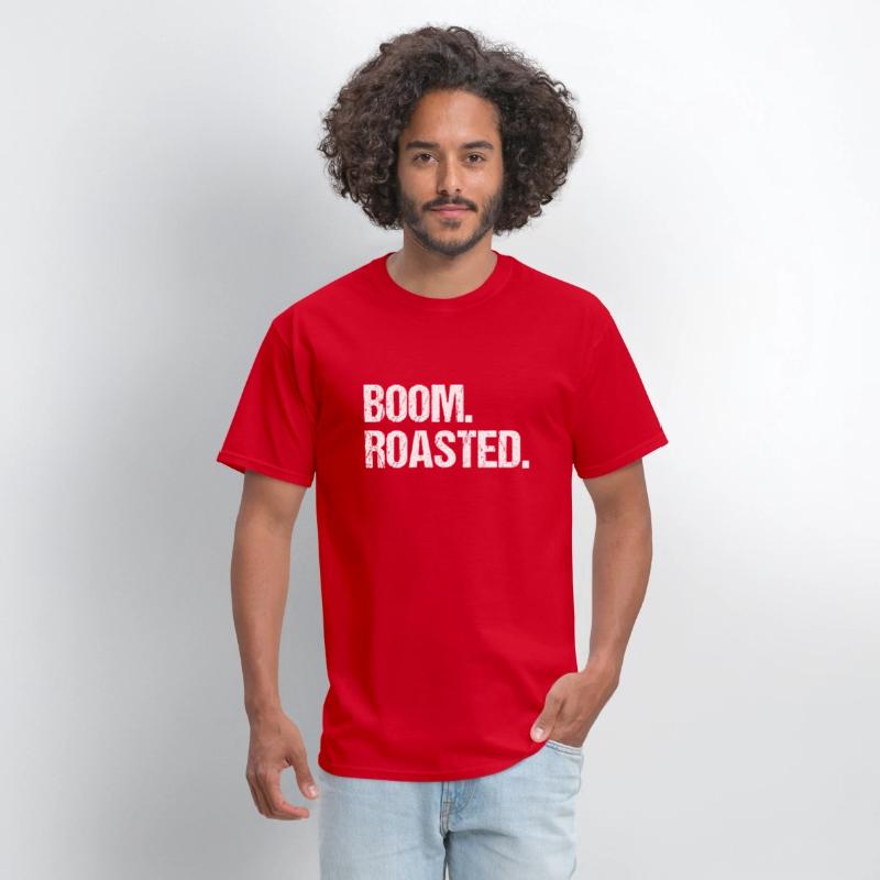 Boom Roasted Distressed Saying