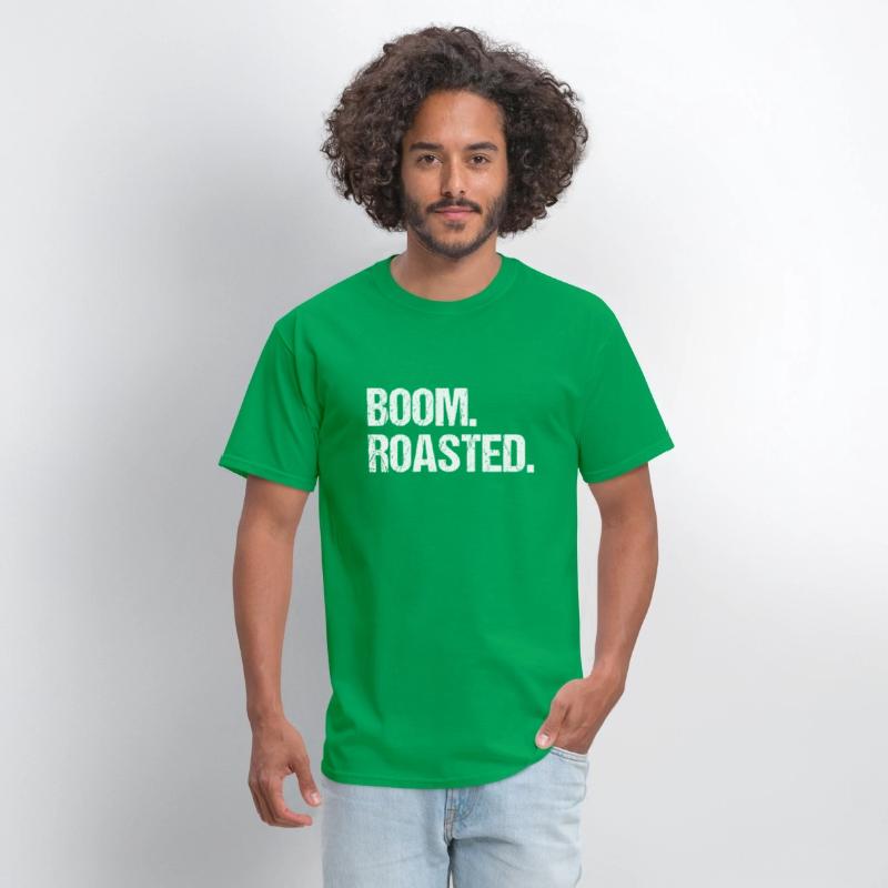 Boom Roasted Distressed Saying
