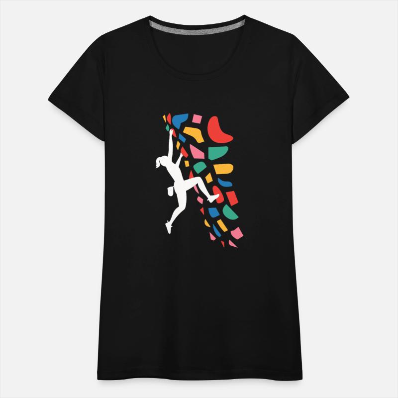 Bouldering Climber Colorful Holds