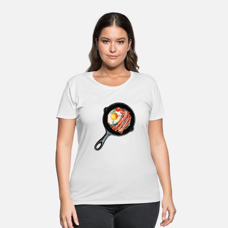 Breakfast Pan of Bacons, Egg and Tomatoes