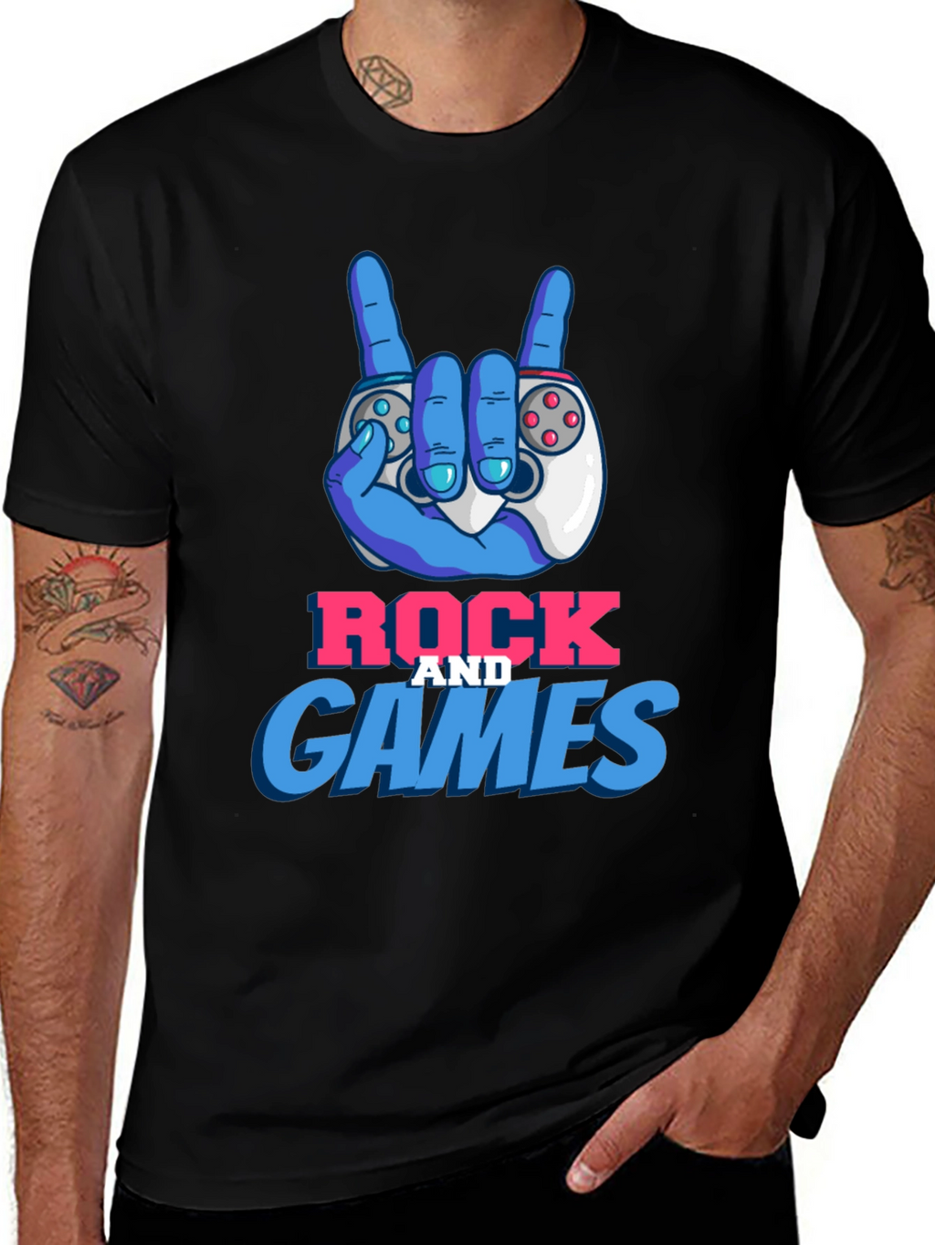 Rock and Games T-Shirt - Gamer Tee