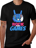 Rock and Games T-Shirt - Gamer Tee