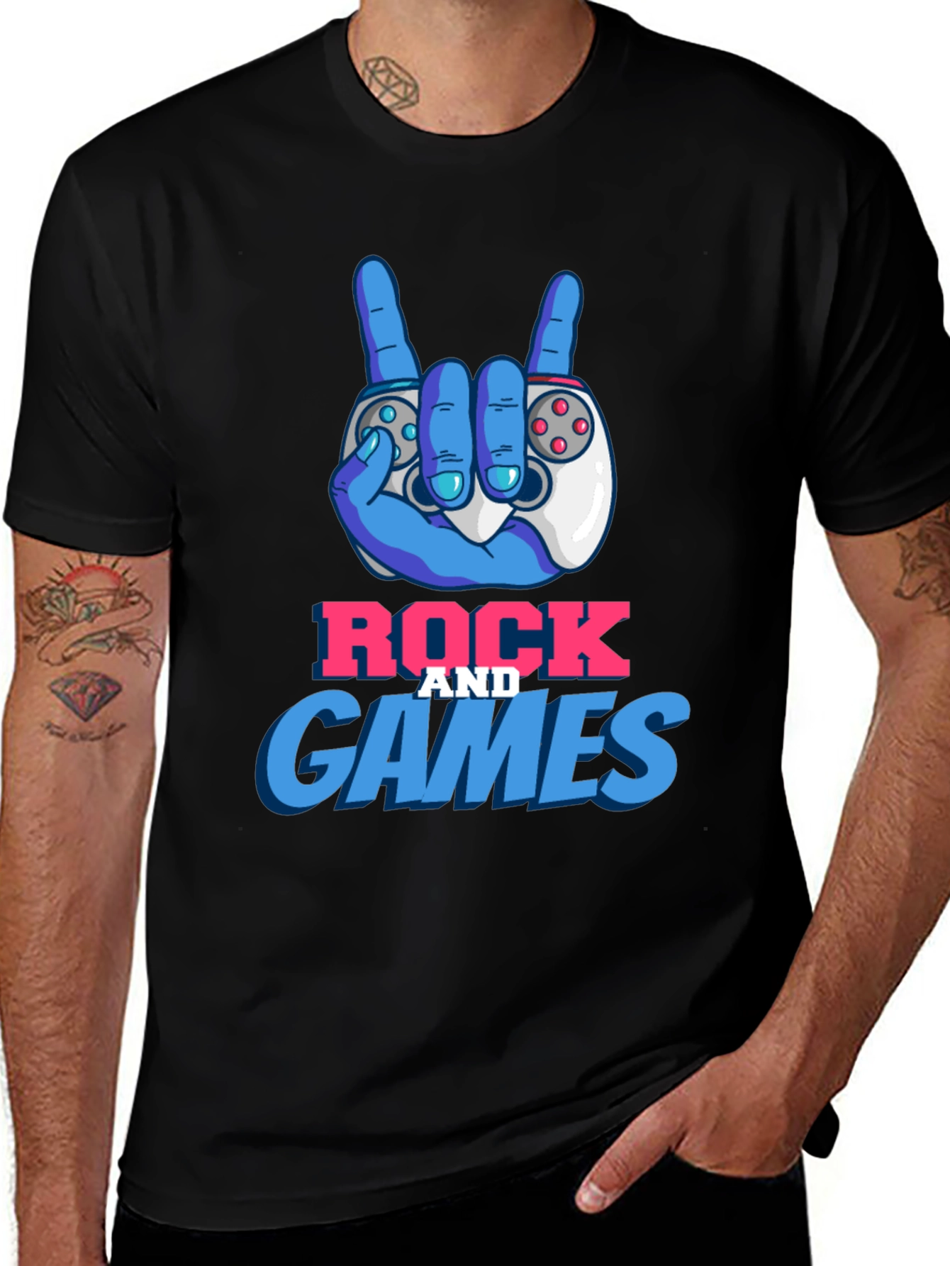 Rock and Games T-Shirt - Gamer Tee