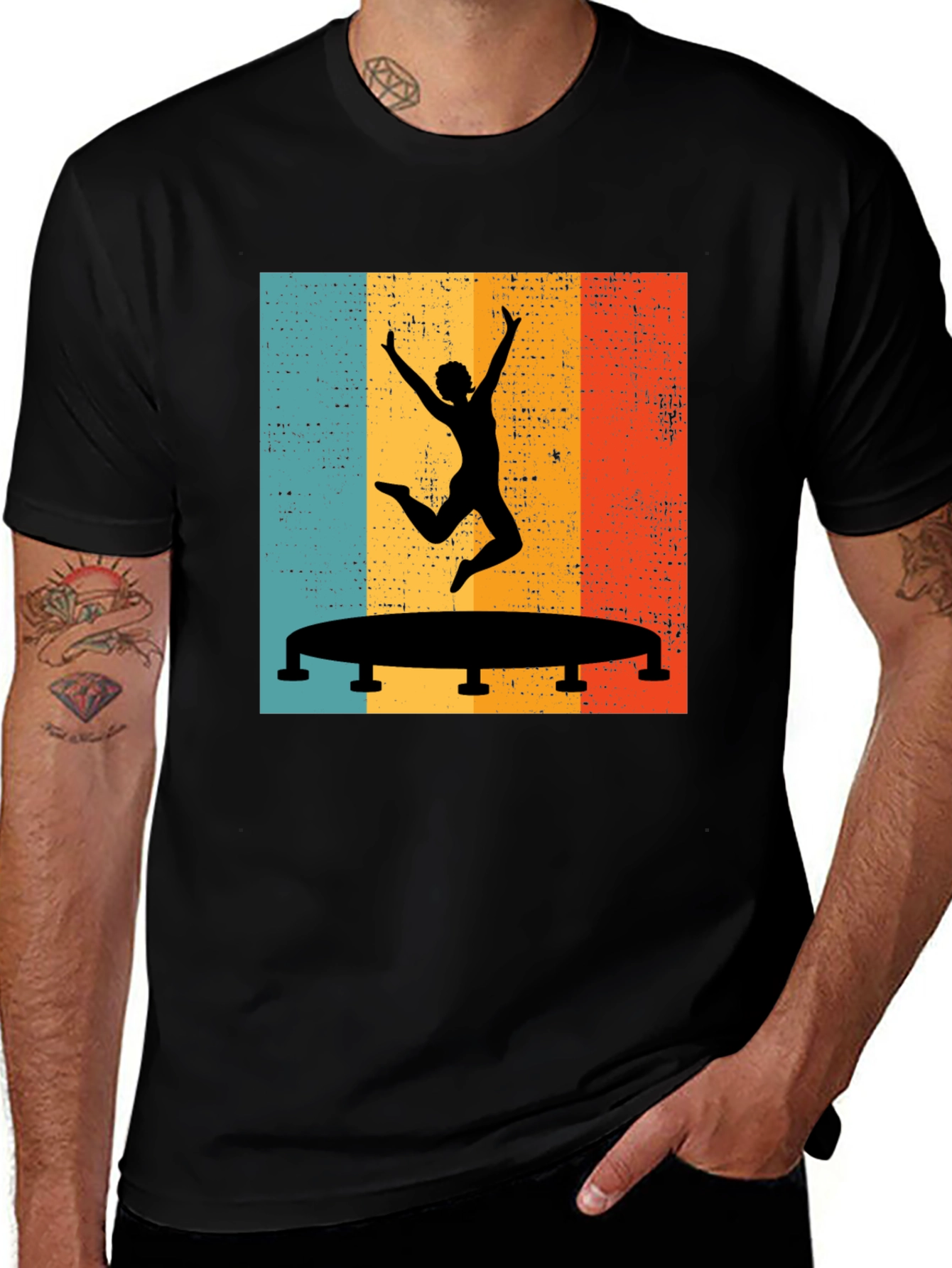 Retro Trampoline Jump T-Shirt