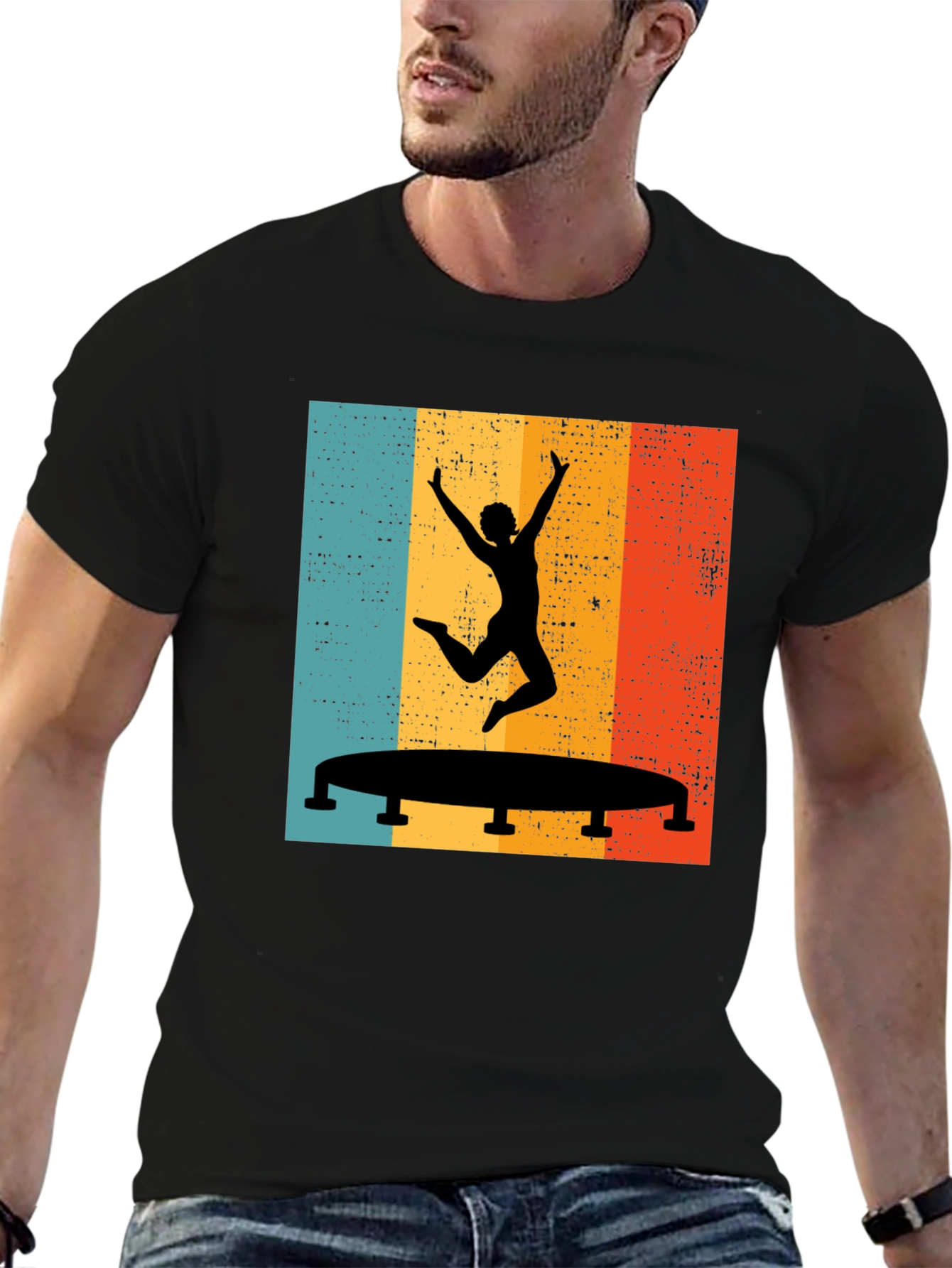 Retro Trampoline Jump T-Shirt