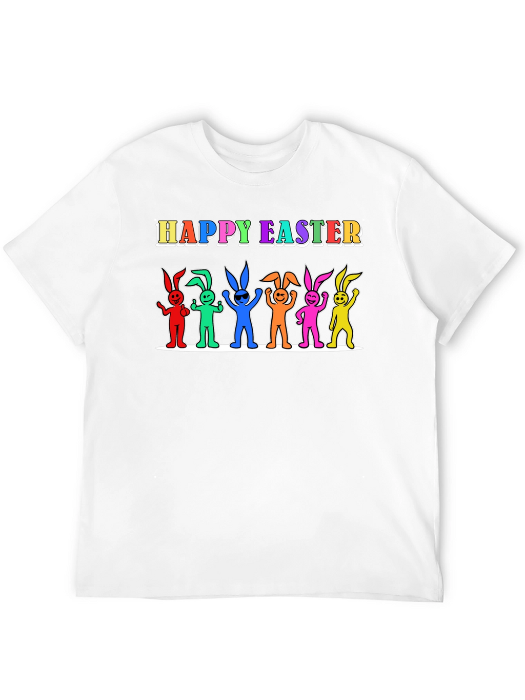 Happy Easter Bunny Rainbow T-Shirt