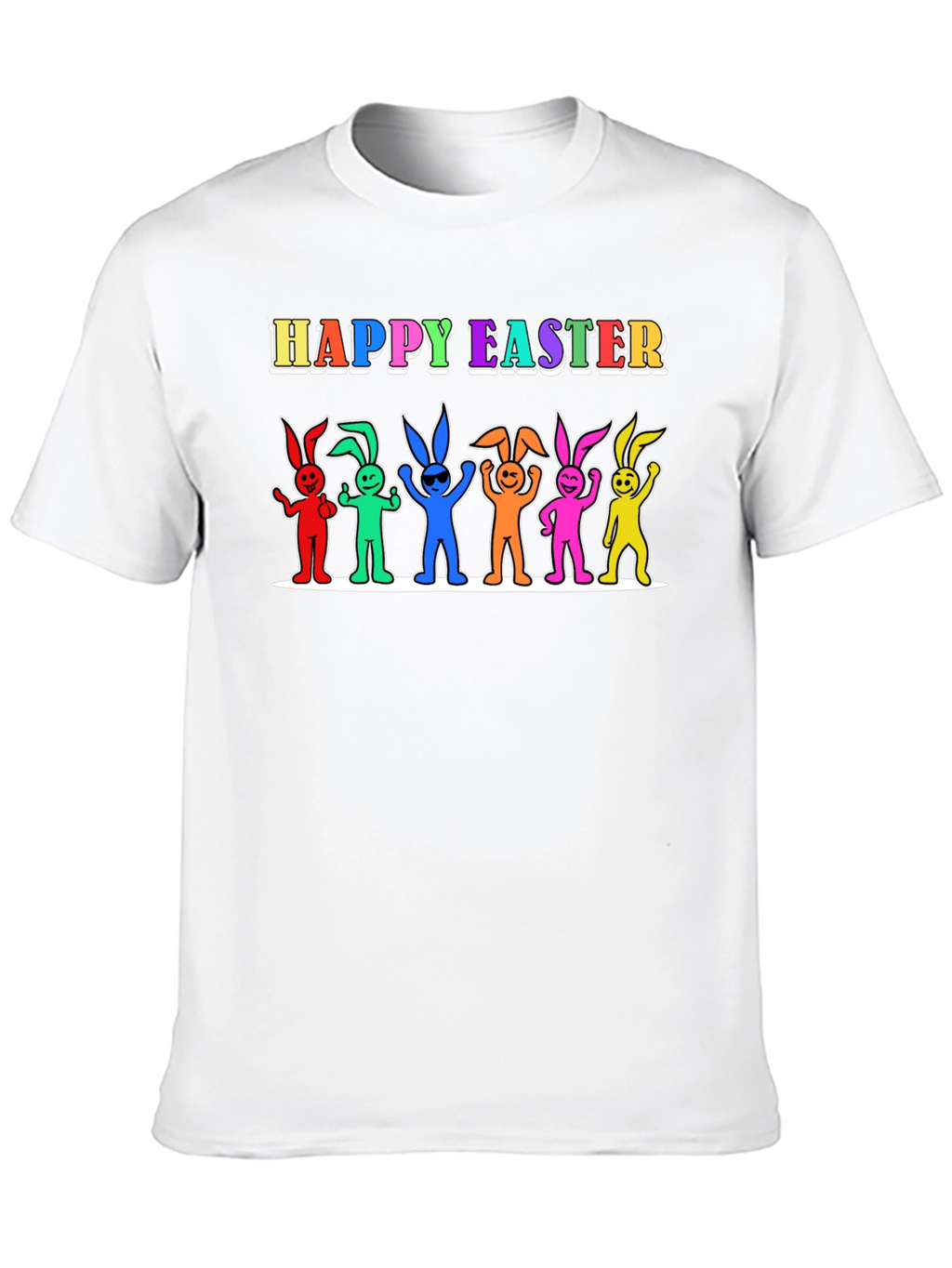 Happy Easter Bunny Rainbow T-Shirt