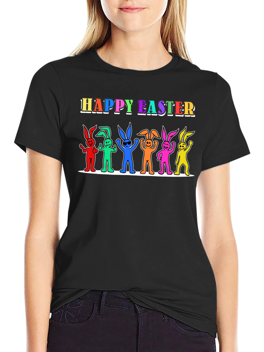 Happy Easter Bunny Rainbow T-Shirt