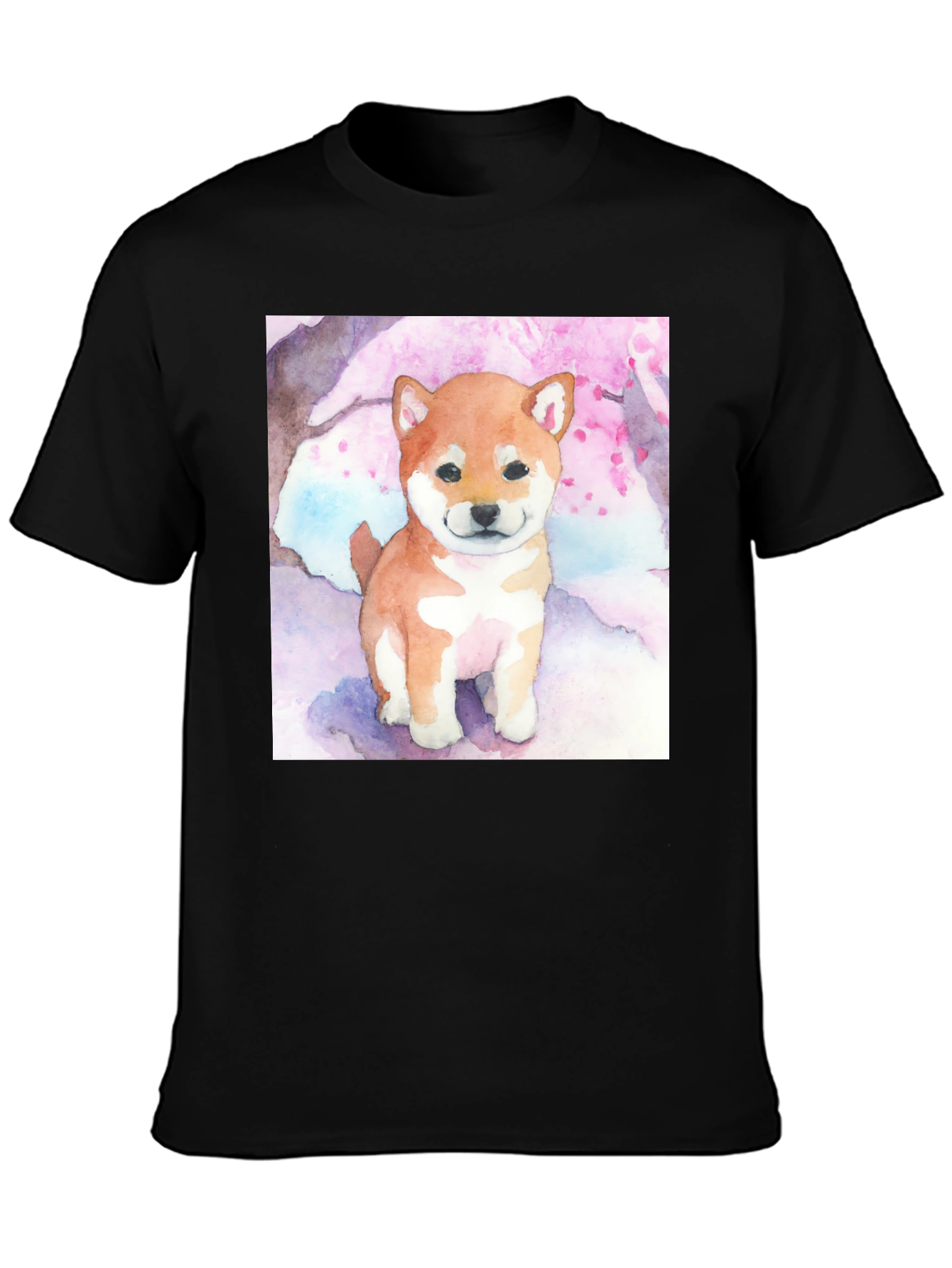 Watercolor Shiba Inu T-Shirt