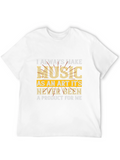 Music As Art T-Shirt Black Unique Design