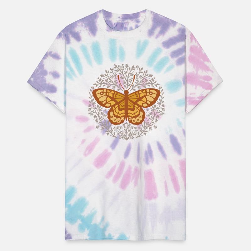 Butterfly insect with flowers.