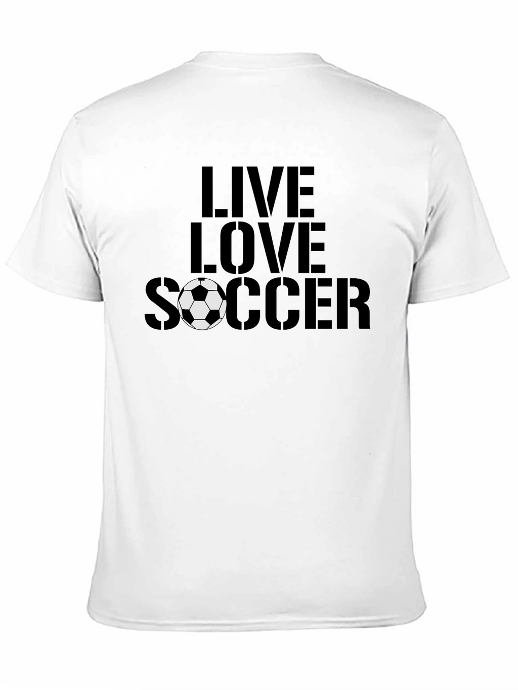 Live Love Soccer Black T-Shirt