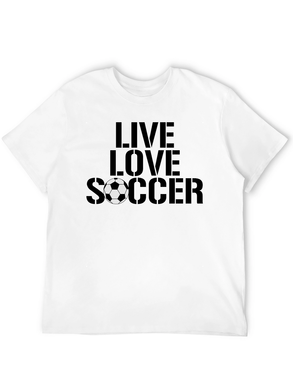 Live Love Soccer Black T-Shirt