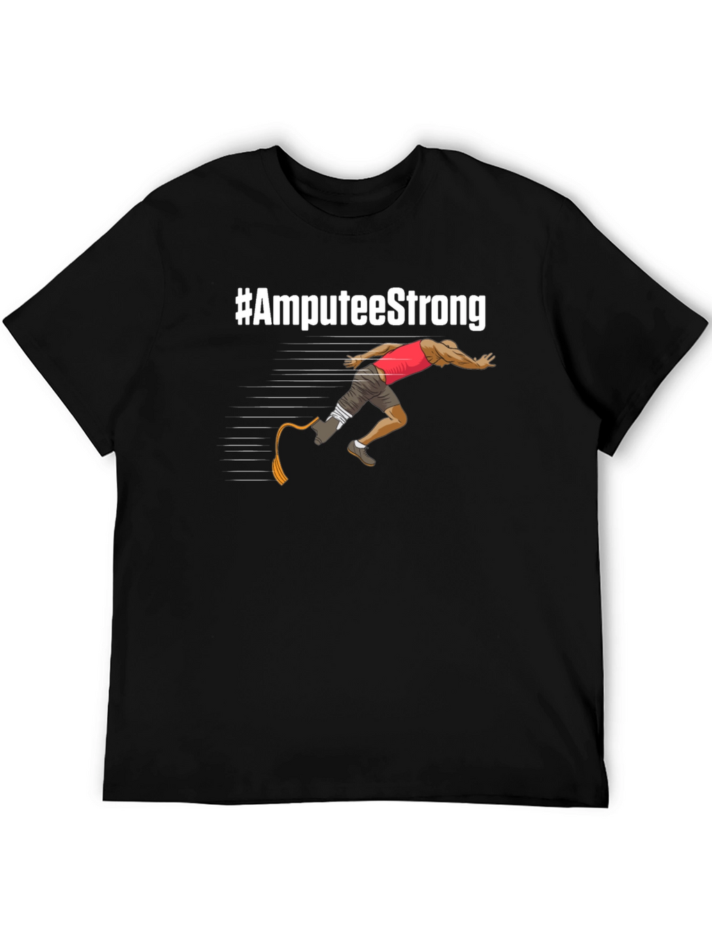 Amputee Strong T-Shirt - Inspirational Design