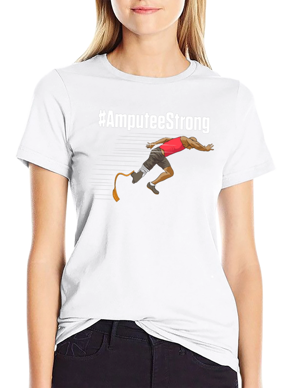 Amputee Strong T-Shirt - Inspirational Design