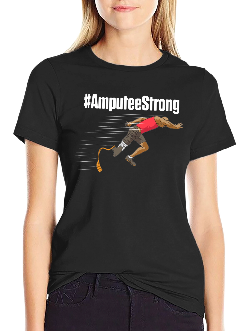 Amputee Strong T-Shirt - Inspirational Design