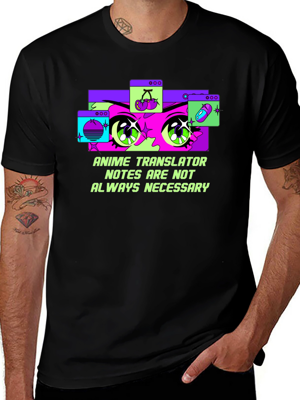Anime Translator Tee - Notes Not Always Necessary