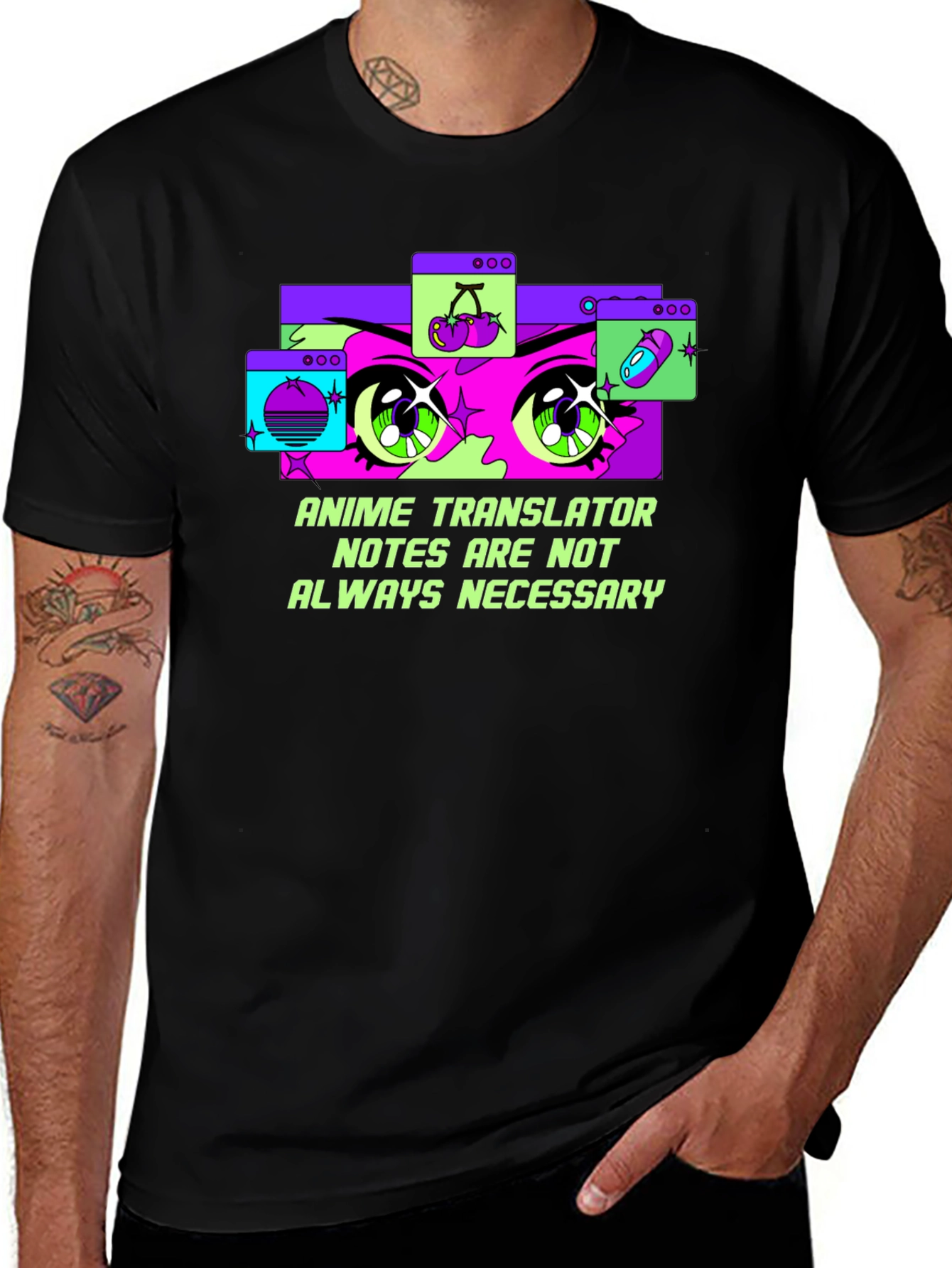 Anime Translator Tee - Notes Not Always Necessary