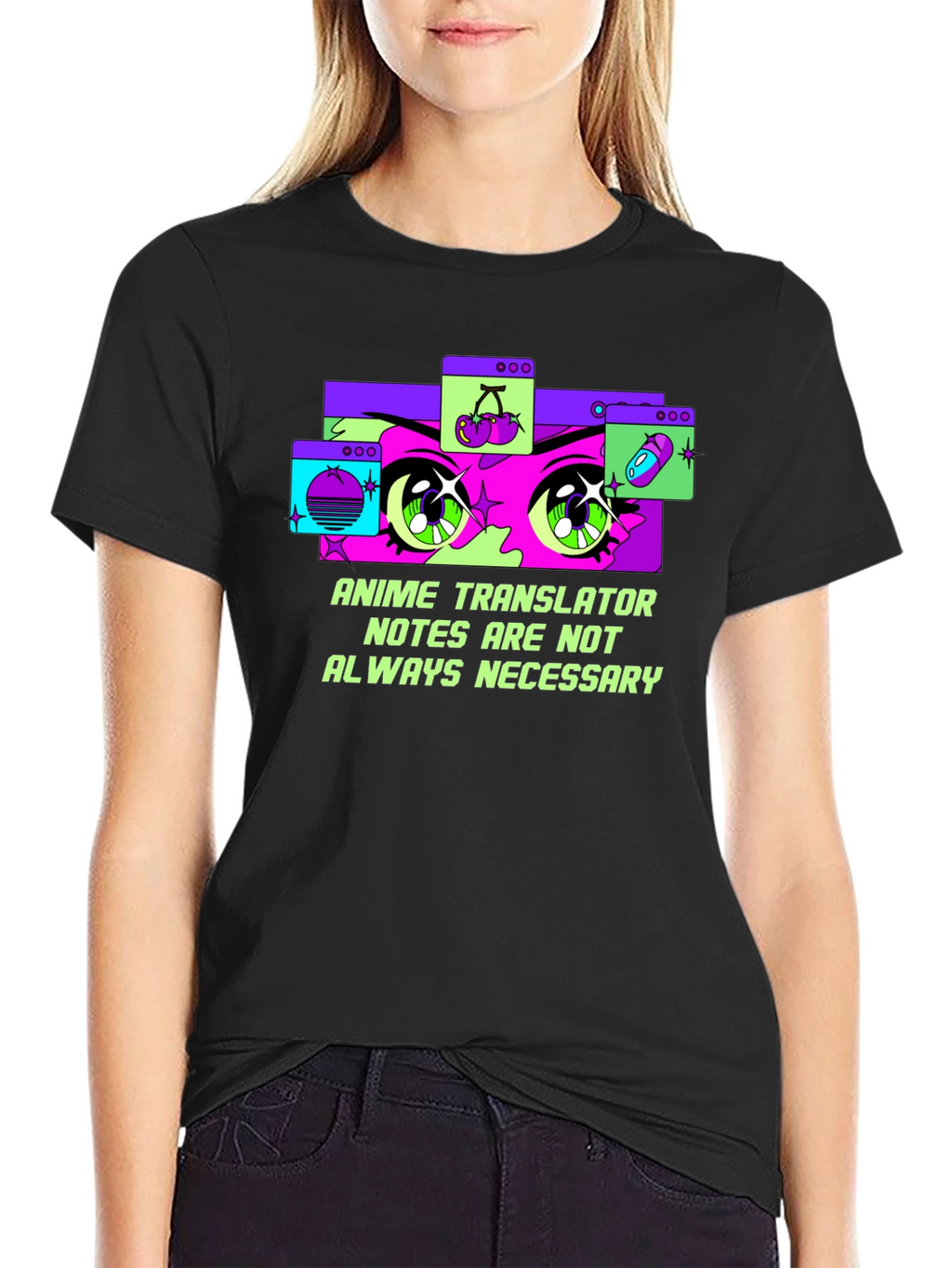 Anime Translator Tee - Notes Not Always Necessary