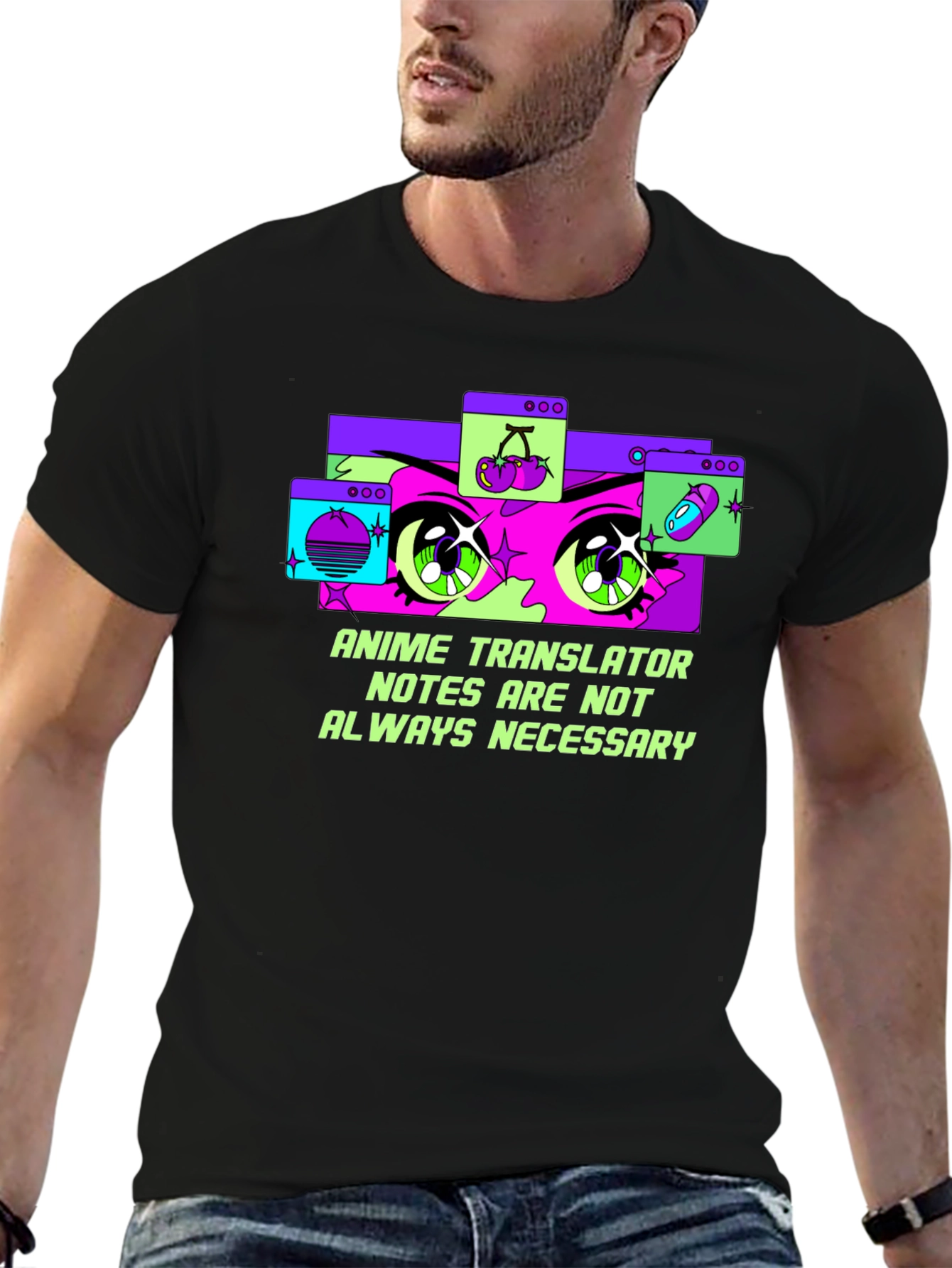 Anime Translator Tee - Notes Not Always Necessary