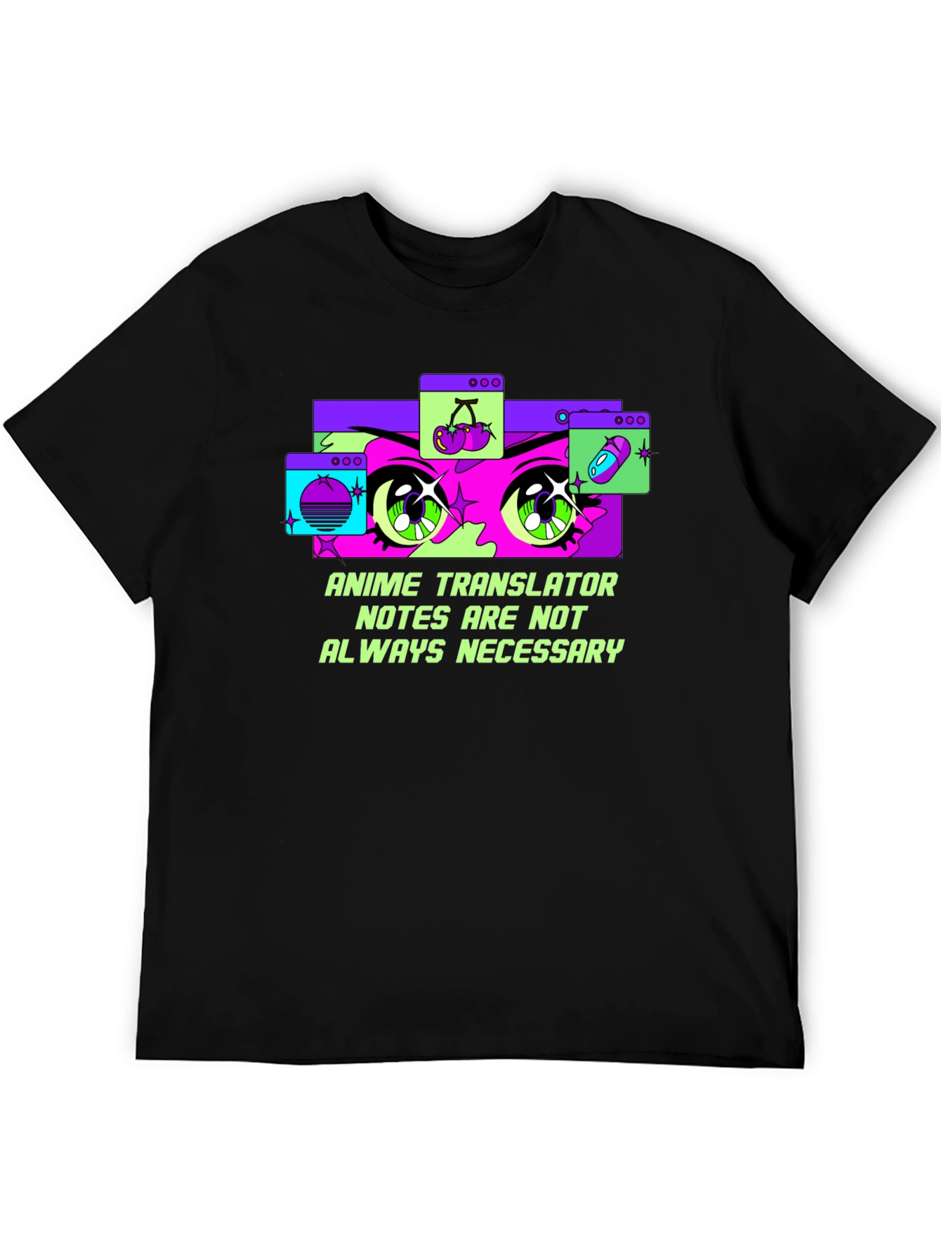 Anime Translator Tee - Notes Not Always Necessary